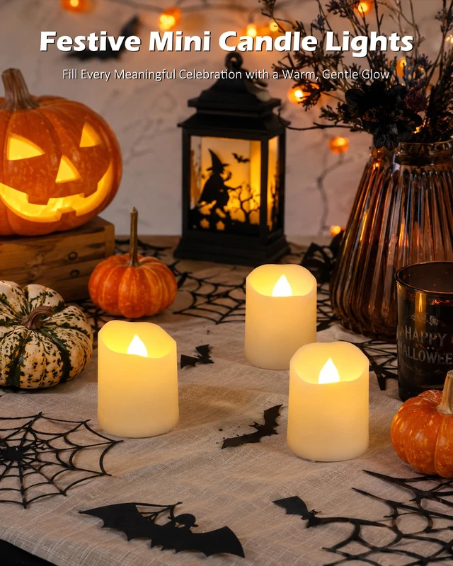 Alt view image 5 of 7 - Rechargeable Tea Lights with Remote Timer, 12 Pack Flameless Candles | Rechargeable 12-pack with remote and 6H timer for wedding centerpieces, holiday displays, and indoor home decor