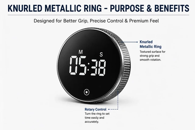 Alt view image 6 of 6 - Magnetic Digital Timers, Digital Countdown Kitchen Timer,Digital Cooking Timer for Seniors, Adult and Kids to Use,Battery Powered, Silent Movement (Silver)