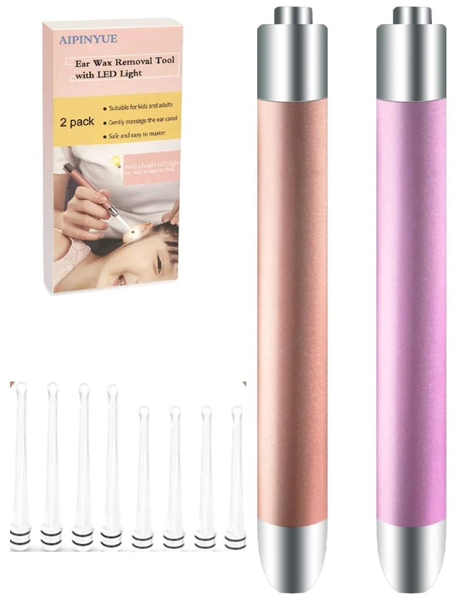 Main image of Ear PickEar Wax Removal ToolLED Lights Ear Cleaning KitUpdated VersionNon-SlipSoft Safety Spoon HeadReplaceable and Easy to CleanSafe Material