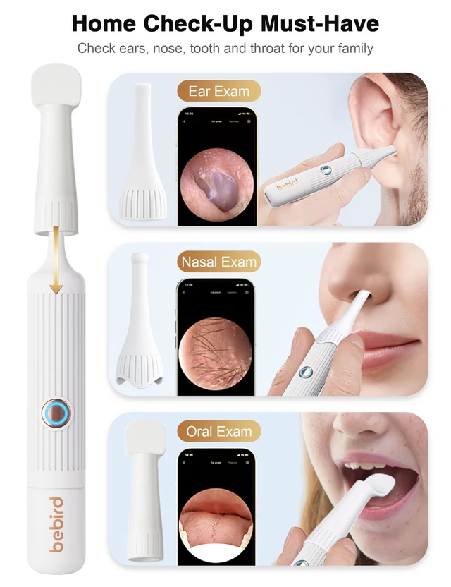 Alt view image 5 of 7 - Earsight Plus Ear Wax Removal Cleaner Tool for Adults & Kids (White) | Ear Camera with HD Visual Otoscope, Smart WiFi Earwax Cleaner Kit, Safe Silicone Flexible Scoops & Tweezers Tools