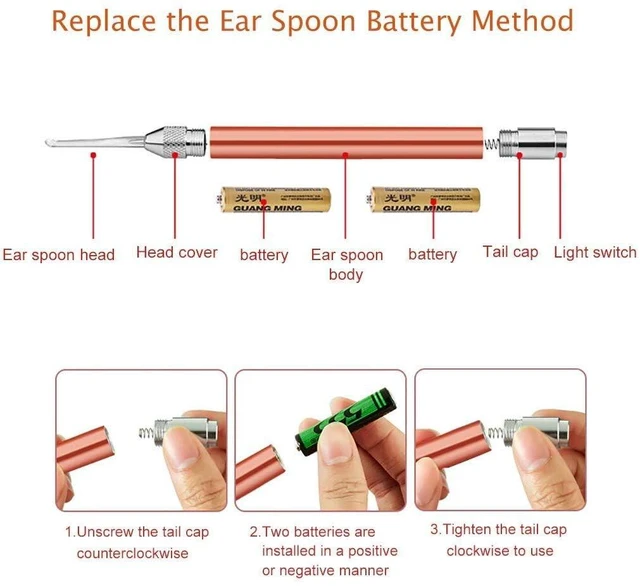 Alt view image 5 of 7 - Ear Wax Removal Tools, Ear Pick Cleaner Kit with LED Light, Storage Box, Earwax Spoon Digger/Tweezers & Nose Cleaning Tweezers Clip, Ear Nose Health Care Cleaning Tools for Baby Kids Children Adults