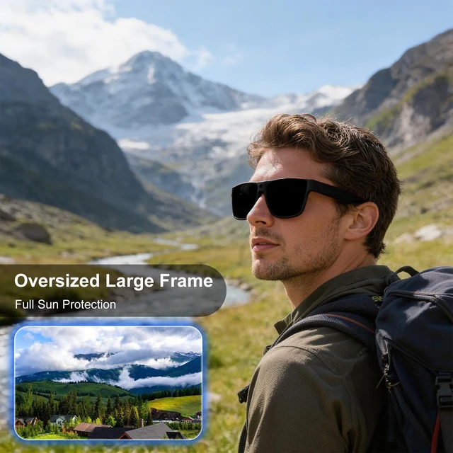 Alt view image 5 of 7 - 4K Bluetooth Smart Video Glasses with Camera Call Music Recording Meta glasses with hands-free POV recording, ideal for cycling, hiking, vlogging, driving, baseball & outdoor use