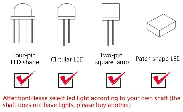 Alt view image 3 of 7 - 10 Pcs Mechanical Keyboard Keycaps, OEM Profile, Standard Cross-stem Switches, Blue Red Brown Black