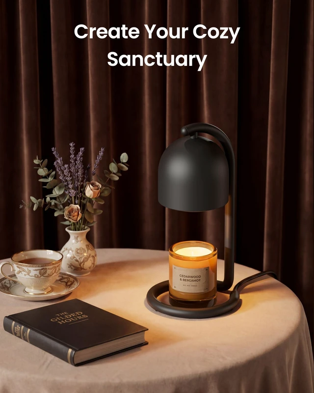 Alt view image 7 of 7 - Smart Candle Warmer Lamp App & Voice Control, Flameless Wax Melter with Timer, Bulb x2, for Jar Candles, 1%-100% Dimmable, Matter for Apple Home & Alexa, Women Birthday Housewarming Gift