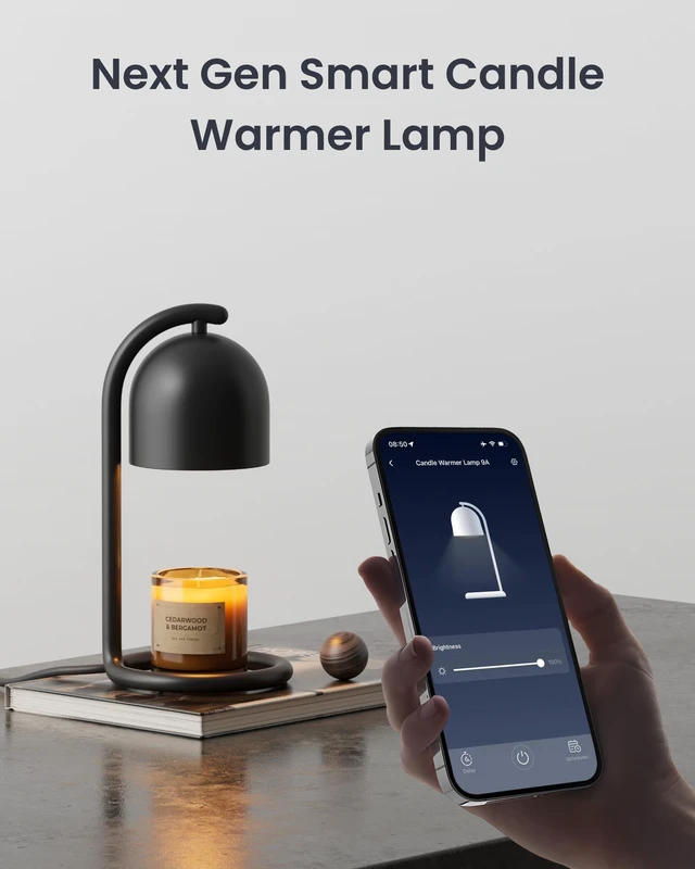 Alt view image 2 of 7 - Smart Candle Warmer Lamp with Timer & Voice Control Dimmable Flameless Candle Wax Melter, Matter-Enabled for Apple Home & Alexa, Birthday & Mother's Day, Gift for Women, Home Decor