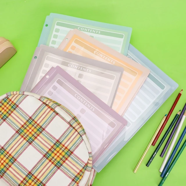 Alt view image 6 of 7 - Mr. Pen 3-Hole Plastic Folder with 2 Pockets, Clear Front Pocket, 5-Pack