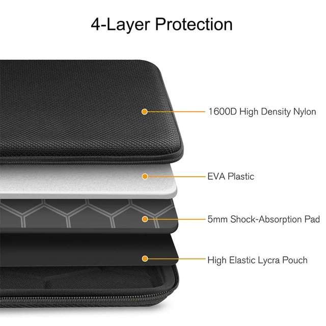 Alt view image 6 of 7 - FINPAC Hard Laptop Sleeve for MacBook Neo 33cm, MacBook Air 33cm