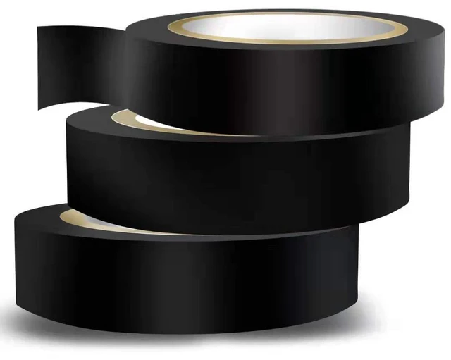 Main image of Wapodeai 3-Pack Electrical Tape 0.62in x 49ft Black