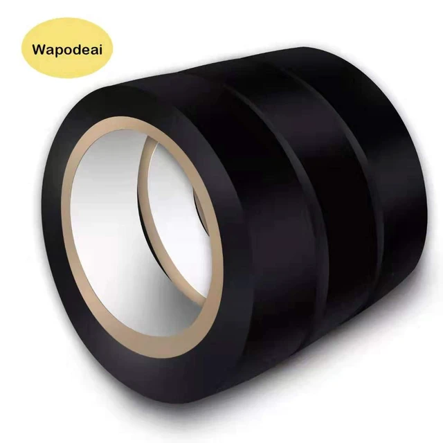 Alt view image 6 of 6 - Wapodeai 3-Pack Electrical Tape 0.62in x 49ft Black