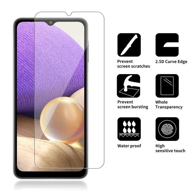 Alt view image 5 of 6 - 4 Pack Glass Screen Protector for Samsung Galaxy A32 5G, 9H Hardness HD Tempered Glass, Case Friendly, Not for A32 4G, Compatible with SM-A326 A326U A326U1 A326T A326W
