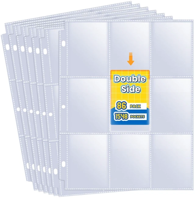 Main image of Fabmaker 1548 9-Pocket Double Side Trading Card Sleeves