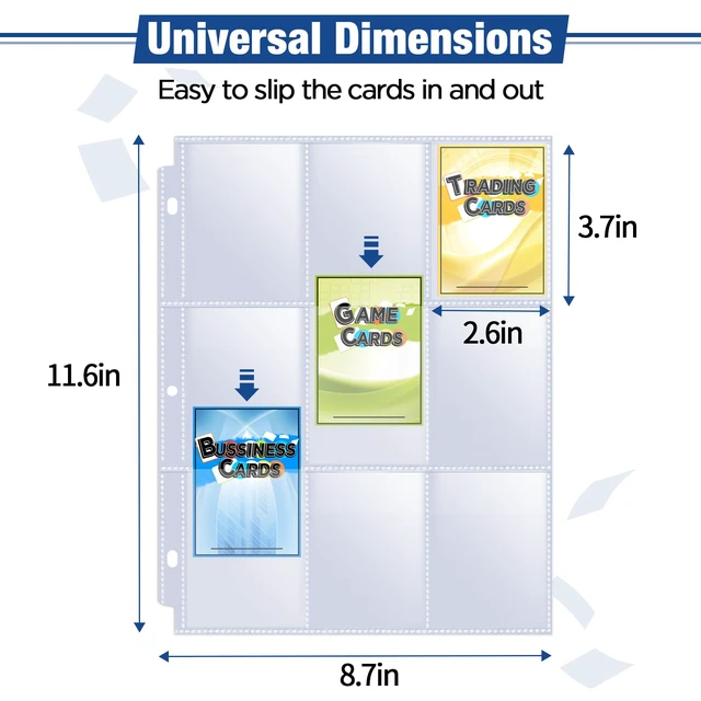 Alt view image 6 of 7 - Fabmaker 1548 9-Pocket Double Side Trading Card Sleeves