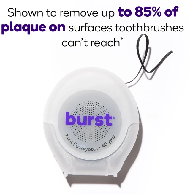 Alt view image 3 of 6 - Burst Expanding Dental Floss Mint Eucalyptus 40Yards Stain Absorbing