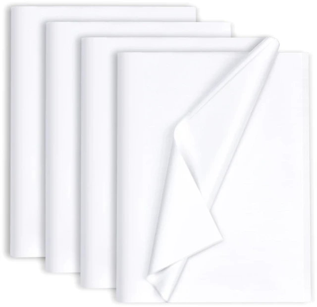 Main image of 130 Sheets 20"x14" White Tissue Paper for Gift Bags, Christmas, Weddings, Birthday, Arts, Craft, Party Decoration