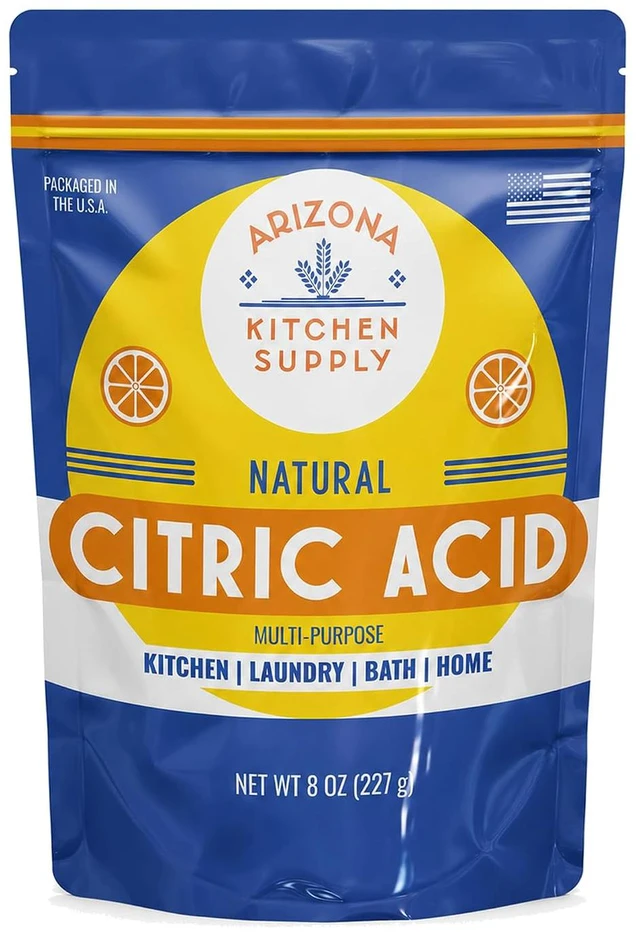 Main image of Arizona Kitchen Supply Citric Acid Powder, 8 oz, Non-GMO, Multi-Purpose