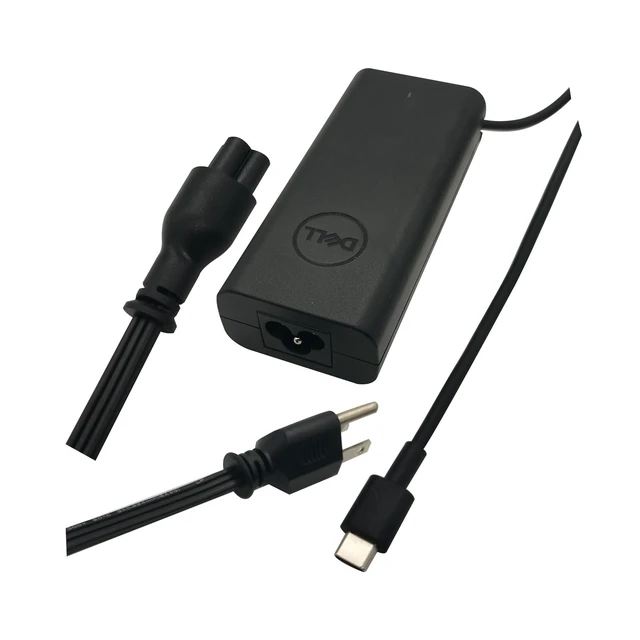 Alt view image 5 of 6 - Dell 65W USB-C AC Power Adapter with Power Cord for Latitude 3340 3440 3540 5340 5440 5540 7340 7440 7640 9440 2-in-1