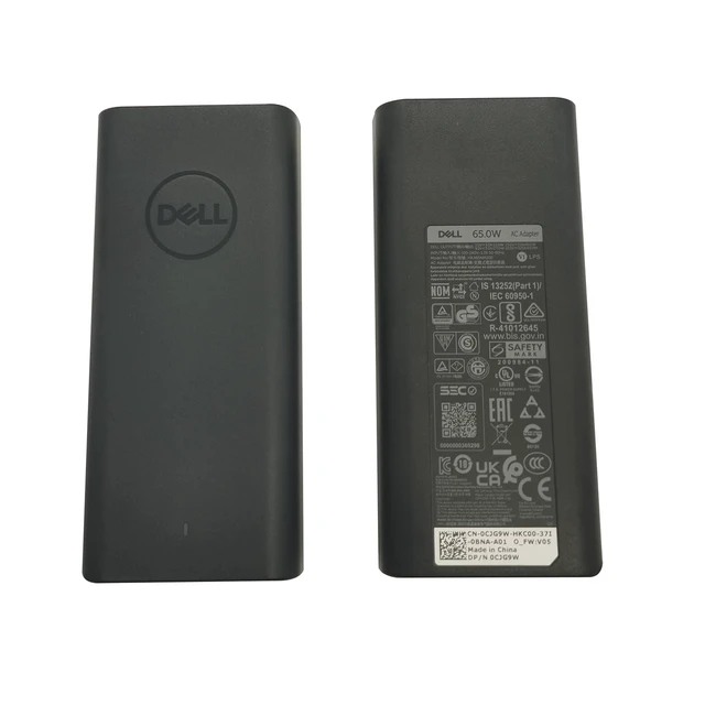 Alt view image 2 of 6 - Dell 65W USB-C AC Power Adapter with Power Cord for Latitude 3340 3440 3540 5340 5440 5540 7340 7440 7640 9440 2-in-1