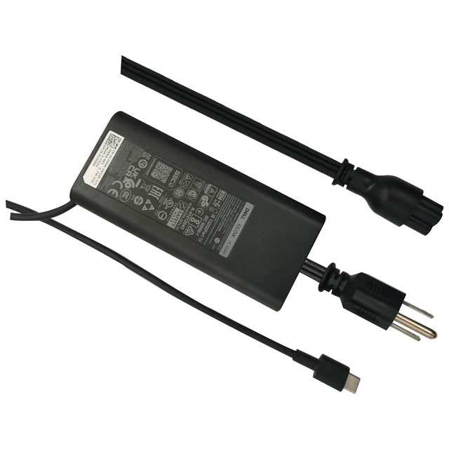 Alt view image 6 of 6 - Dell 65W USB-C AC Power Adapter with Power Cord for Latitude 3340 3440 3540 5340 5440 5540 7340 7440 7640 9440 2-in-1