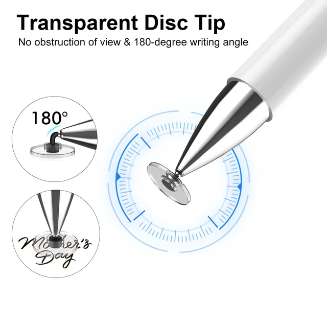 Alt view image 3 of 6 - Stylus Pen for Touchscreen iPad, iPhone, Android, Nintendo Switch