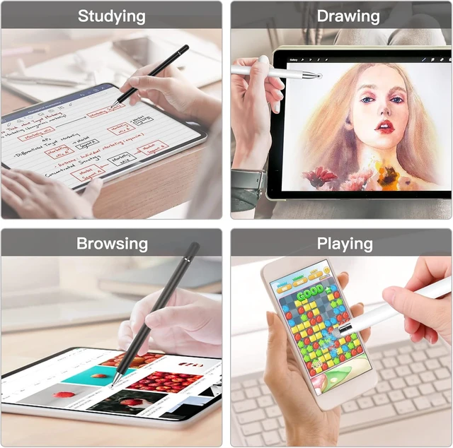 Alt view image 5 of 6 - Stylus Pen for Touchscreen iPad, iPhone, Android, Nintendo Switch