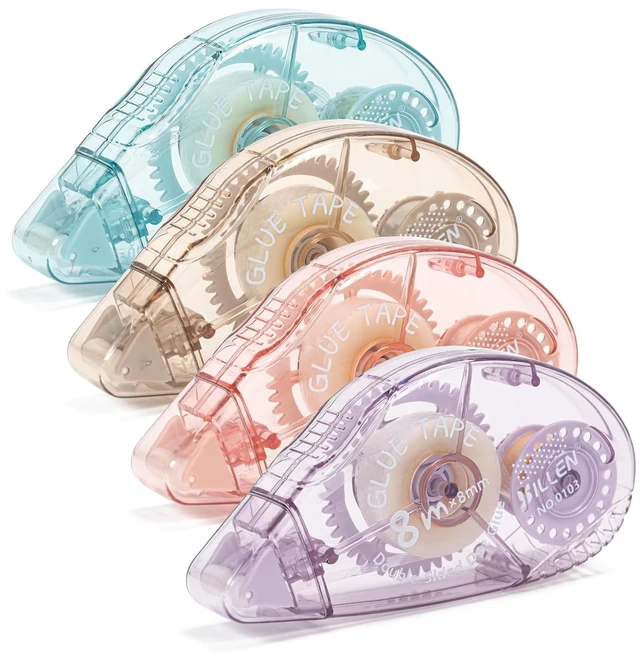 Main image of 4 Pack Double Sided Tape Roller, Scrapbook Supplies, Glue Tape