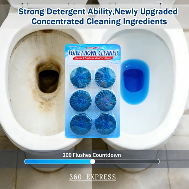 Alt view image 3 of 6 - Automatic Toilet Bowl Cleaner Tablets