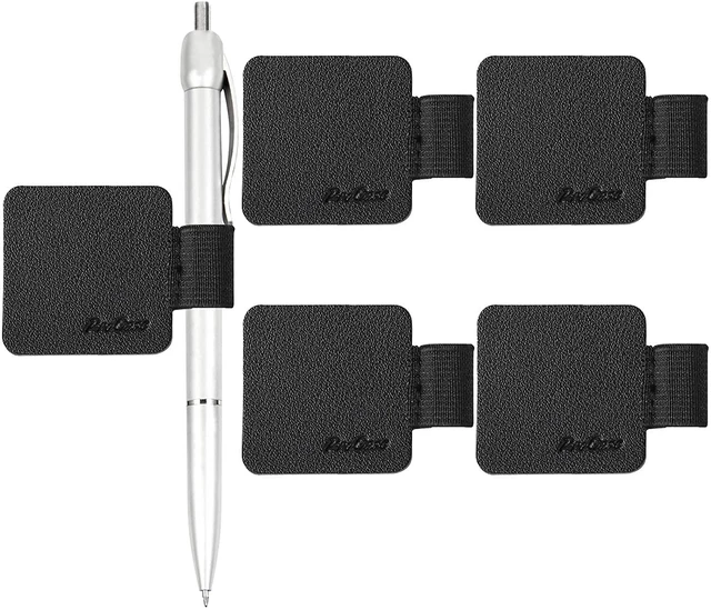 Main image of ProCase Pen Loop Holder for Notebooks, Journals, Planners, Tablet Cases, Black