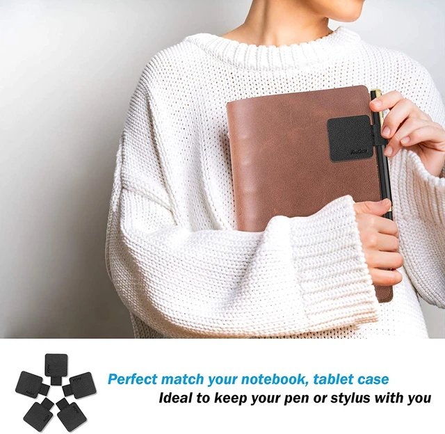 Alt view image 6 of 6 - ProCase Pen Loop Holder for Notebooks, Journals, Planners, Tablet Cases, Black