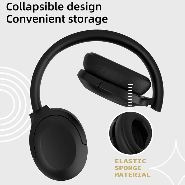 Alt view image 4 of 7 - GU-DI Active Noise Cancelling Wireless Bluetooth Over Ear Headphones