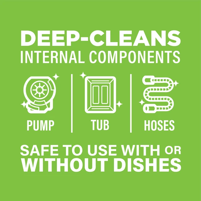Alt view image 3 of 5 - Affresh Dishwasher Cleaner, Deep-Clean for All Dishwashers, 12 Month Supply