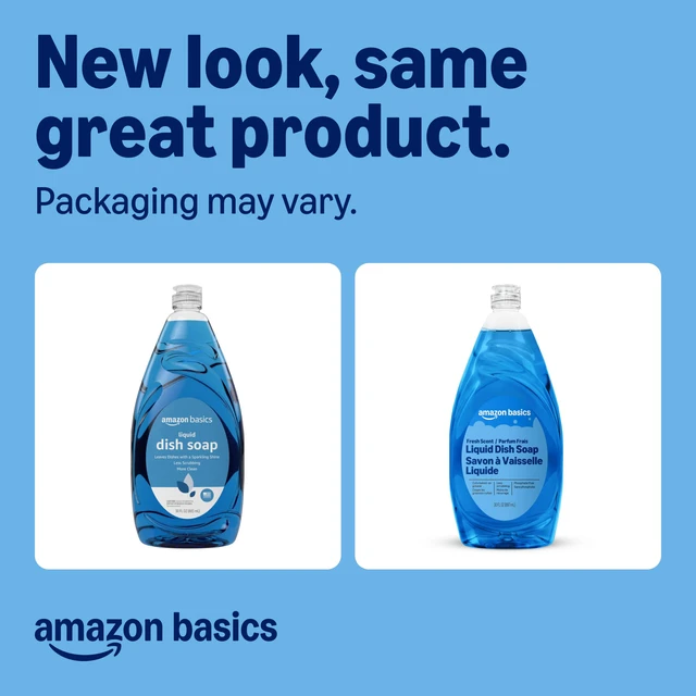 Alt view image 4 of 5 - Amazon Basics Dish Soap, Fresh Scent, 30 fl oz, Pack of 4