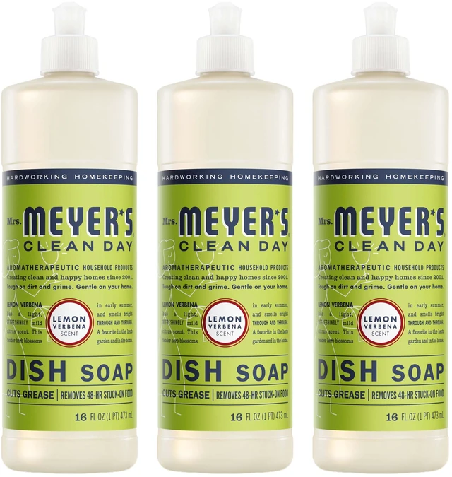 Main image of Mrs. Meyer's Clean Day Liquid Dish Soap, Lemon Verbena, 16 Fl Oz, 3 Count