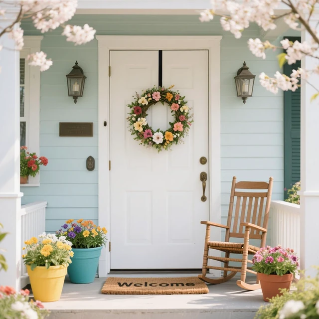 Alt view image 7 of 7 - Sattiyrch 15" Over the Door Wreath Hook for Front Door