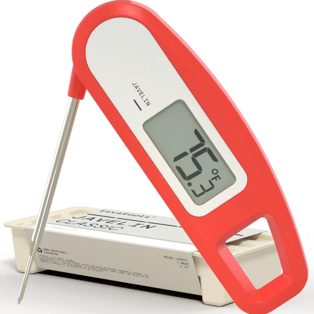 Main image of Lavatools Javelin Ultra-Fast 3-Second Digital Instant Read Meat Thermometer for Grill and Cooking, 2.75" Probe, Foldable, Large Display, IP65 Water Resistant, NSF Certifi
