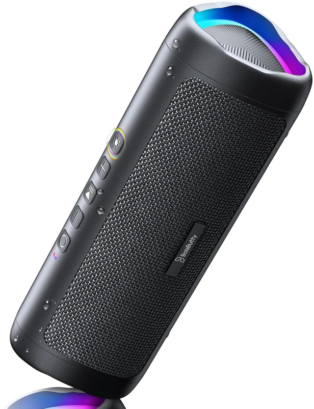 Main image of Bluetooth Speaker 20W HD Sound Portable Wireless IPX5 Waterproof 24H Playtime TWS Pairing (Black)