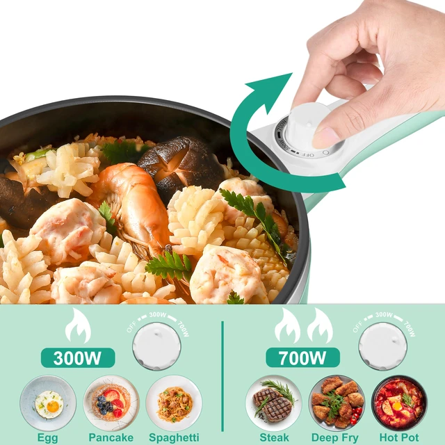 Alt view image 5 of 6 - Dezin 1.5L Non-Stick Portable Electric Hot Pot, Dual Power