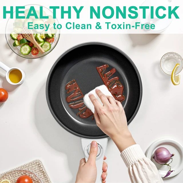 Alt view image 2 of 6 - Dezin 1.5L Non-Stick Portable Electric Hot Pot, Dual Power