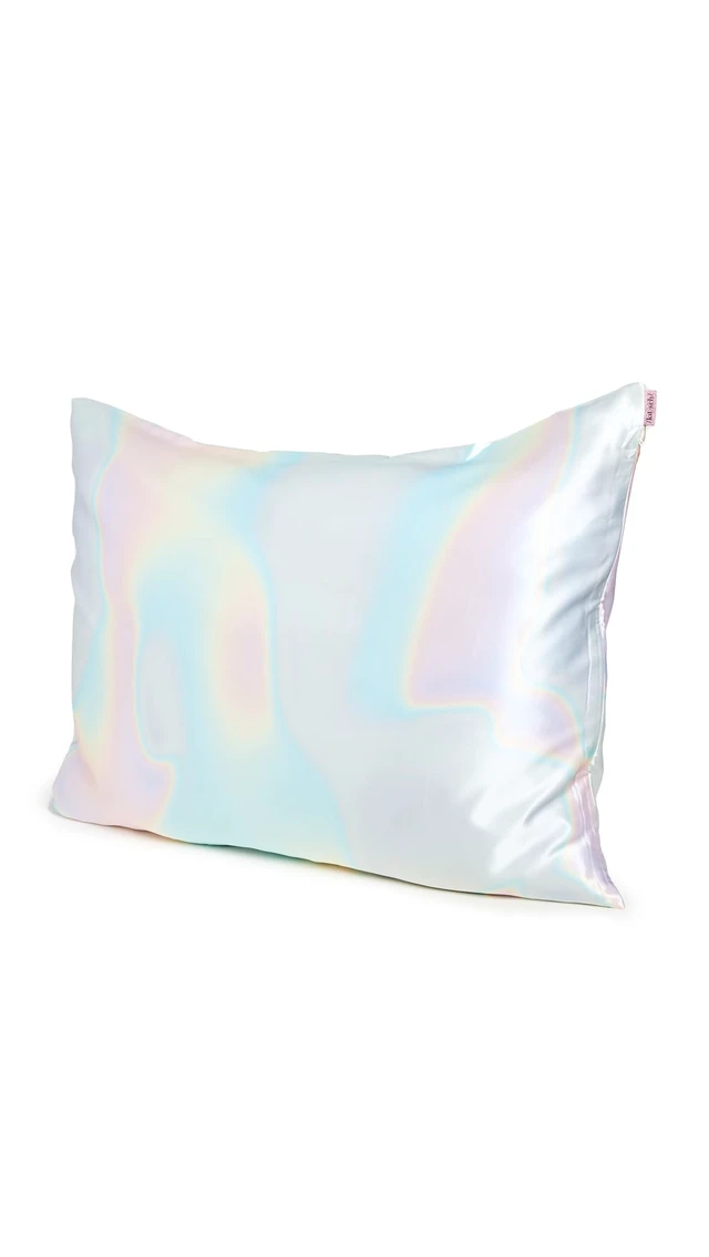 Alt view image 5 of 6 - Kitsch Satin Pillowcase with Zipper, Standard Size, Aura