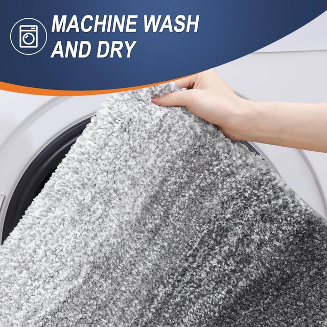 Alt view image 3 of 6 - OLANLY 24x16 Small Bathroom Rugs, Extra Soft Absorbent Microfiber