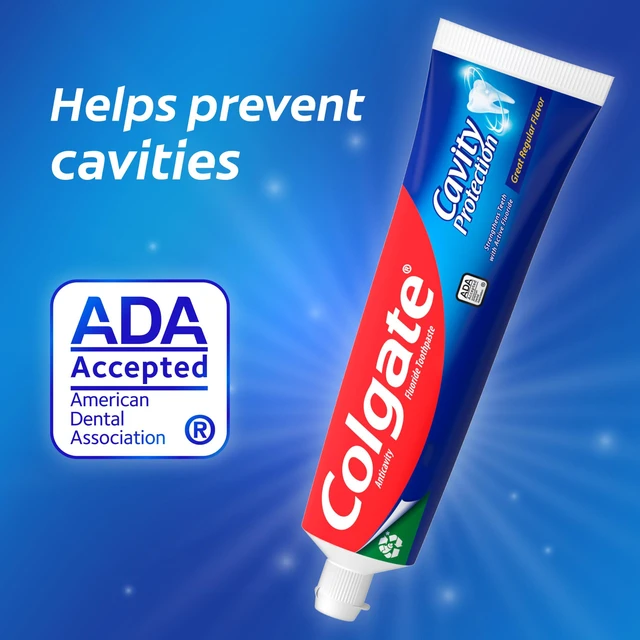 Alt view image 2 of 6 - Colgate Cavity Protection Fluoride Toothpaste, Mint, 6 oz, 6 Pack