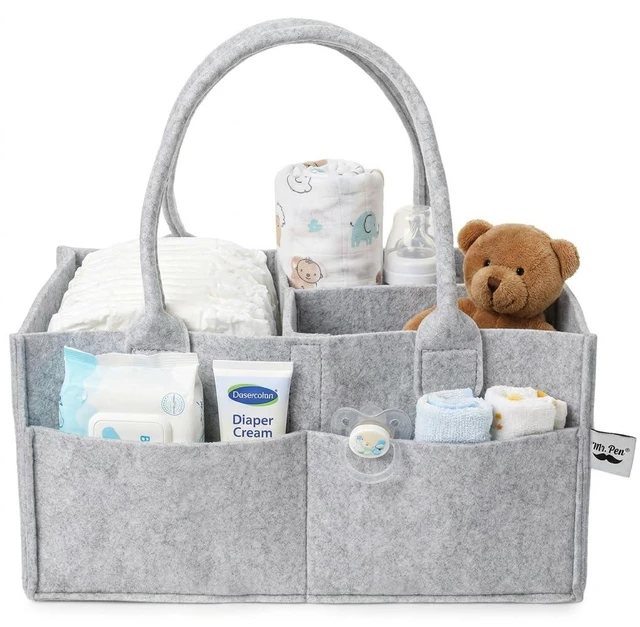Main image of Mr. Pen Baby Diaper Caddy Organizer, Medium, Gray