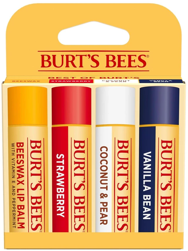 Main image of Burt's Bees Lip Balm Classic Flavor Pack 0.15oz 4 Tubes