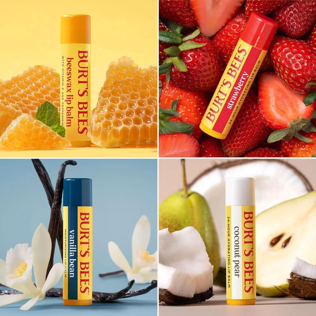 Alt view image 5 of 6 - Burt's Bees Lip Balm Classic Flavor Pack 0.15oz 4 Tubes