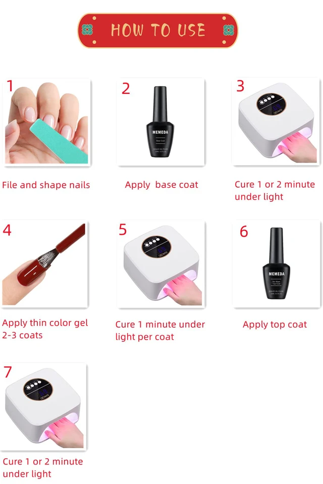 Alt view image 2 of 7 - MEMEDA Gel Nail Polish, Neutral, Nude, 0.5 fl oz