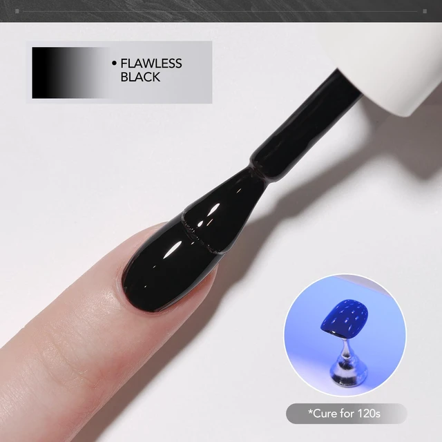 Alt view image 2 of 6 - GAOY Black and White 2 Colors 16ml Soak Off UV Gel Nail Polish Kit, Highly Saturated for Nail Art DIY Manicure at Home