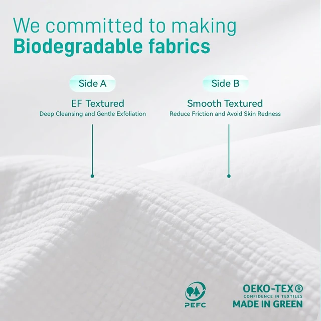 Alt view image 4 of 6 - Ditoi XXL UltraSoft Disposable Face Towels