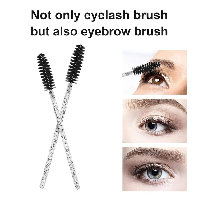 Alt view image 6 of 6 - CHEFBEE 100PCS Disposable Eyelash Spoolies Brush with Container Black