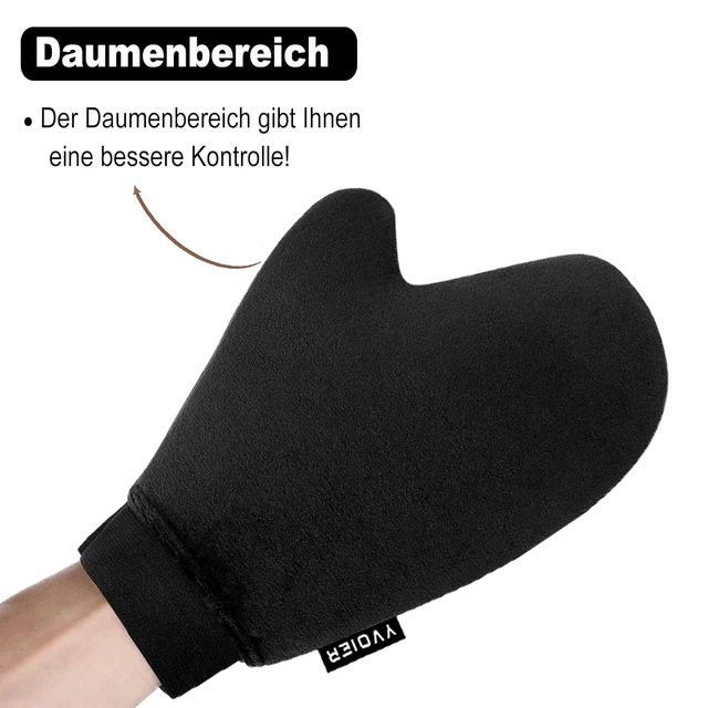 Alt view image 2 of 7 - Yvoier Self Tanning Mitt Applicator with Elastic Wrist, Microfibre, Streak Free for Tanning Lotion Spray Mousse