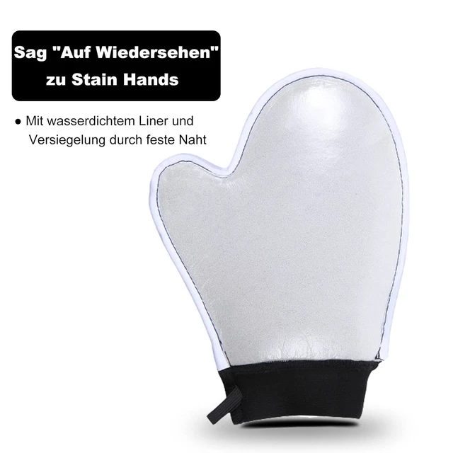 Alt view image 7 of 7 - Yvoier Self Tanning Mitt Applicator with Elastic Wrist, Microfibre, Streak Free for Tanning Lotion Spray Mousse