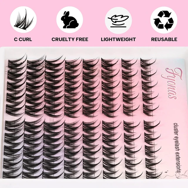 Alt view image 2 of 6 - Manga Lash Clusters Spiky Anime Lashes Cutey